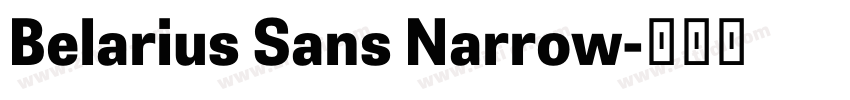 Belarius Sans Narrow字体转换